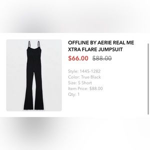 offline by aerie real me xtra flare jumpsuit
